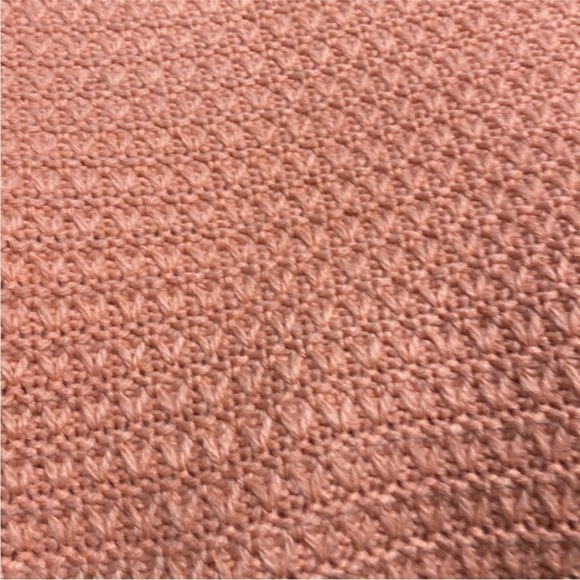 TALBOTS Chunky Cowl Neck Wool Blend Sweater Peach Sz Petite - Picture 3 of 5